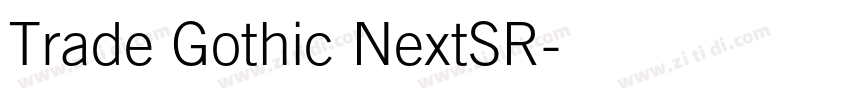 Trade Gothic NextSR字体转换